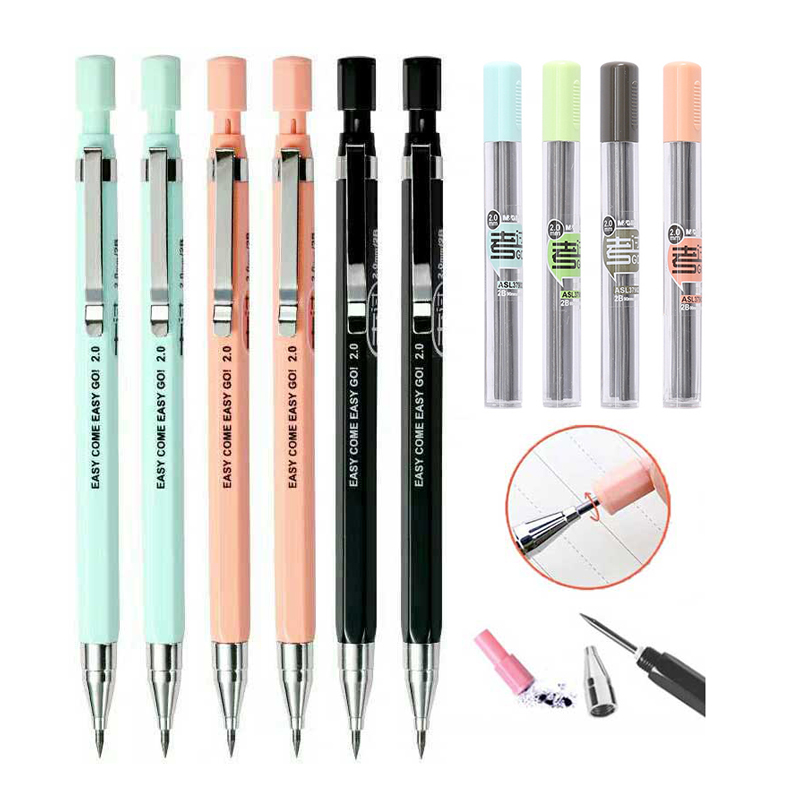 Mechanical Pencil Lead - 2.0mm 기계식 연필 세트 학교 사무실