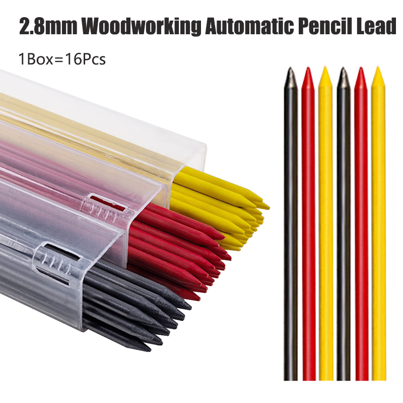 Mechanical Pencil Lead - 검정색 노란색 빨간색 2.8mm 목공용 자동