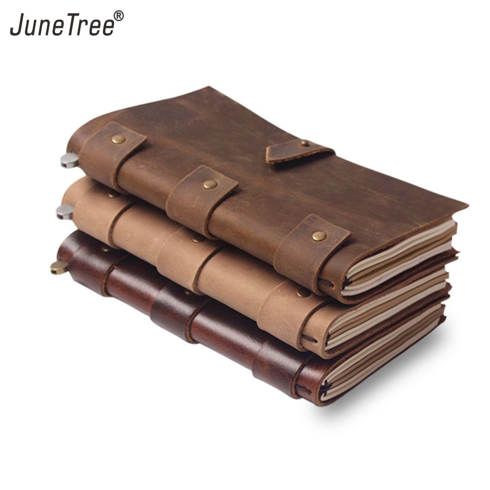 Journal Leather Hardcover - 가죽 빈티지 다이어리 노트 저널 블랭크