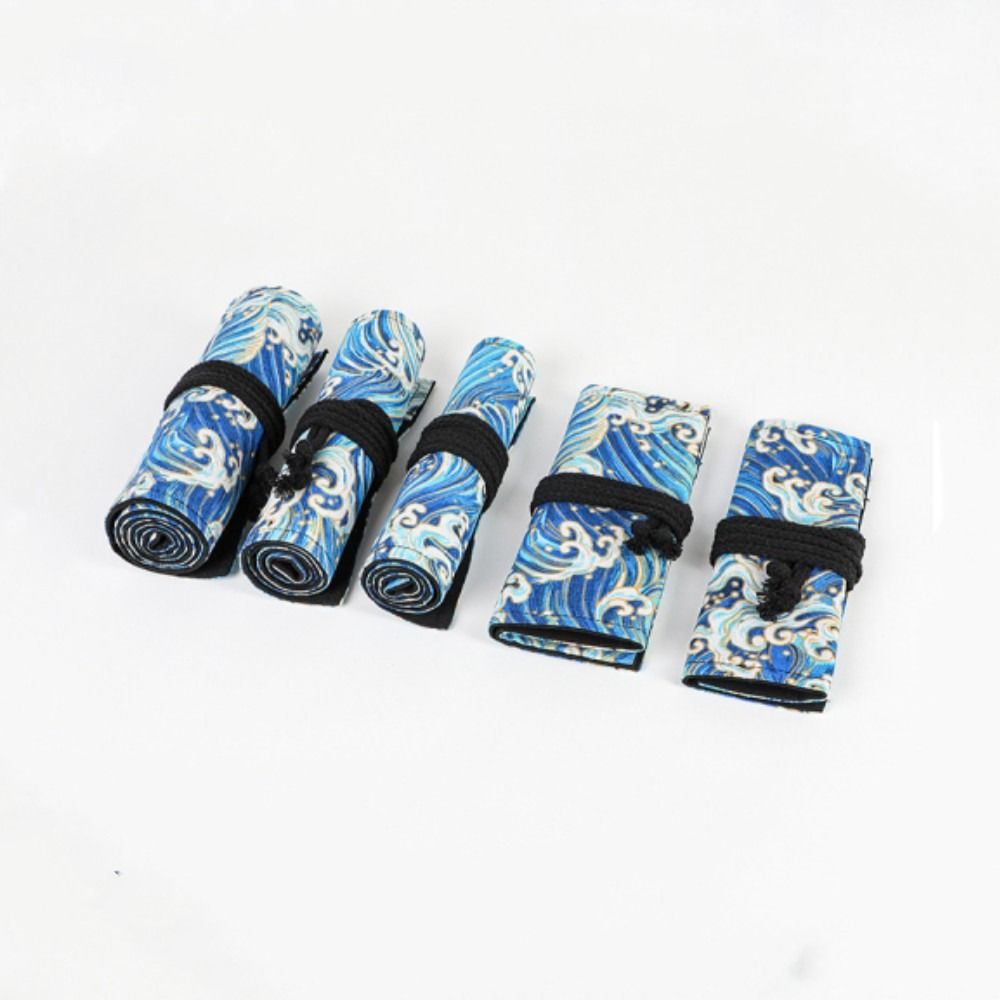 Pen Pouch Roll - 12/24/36/48/72 홀 캔버스 롤업 연필 가방
