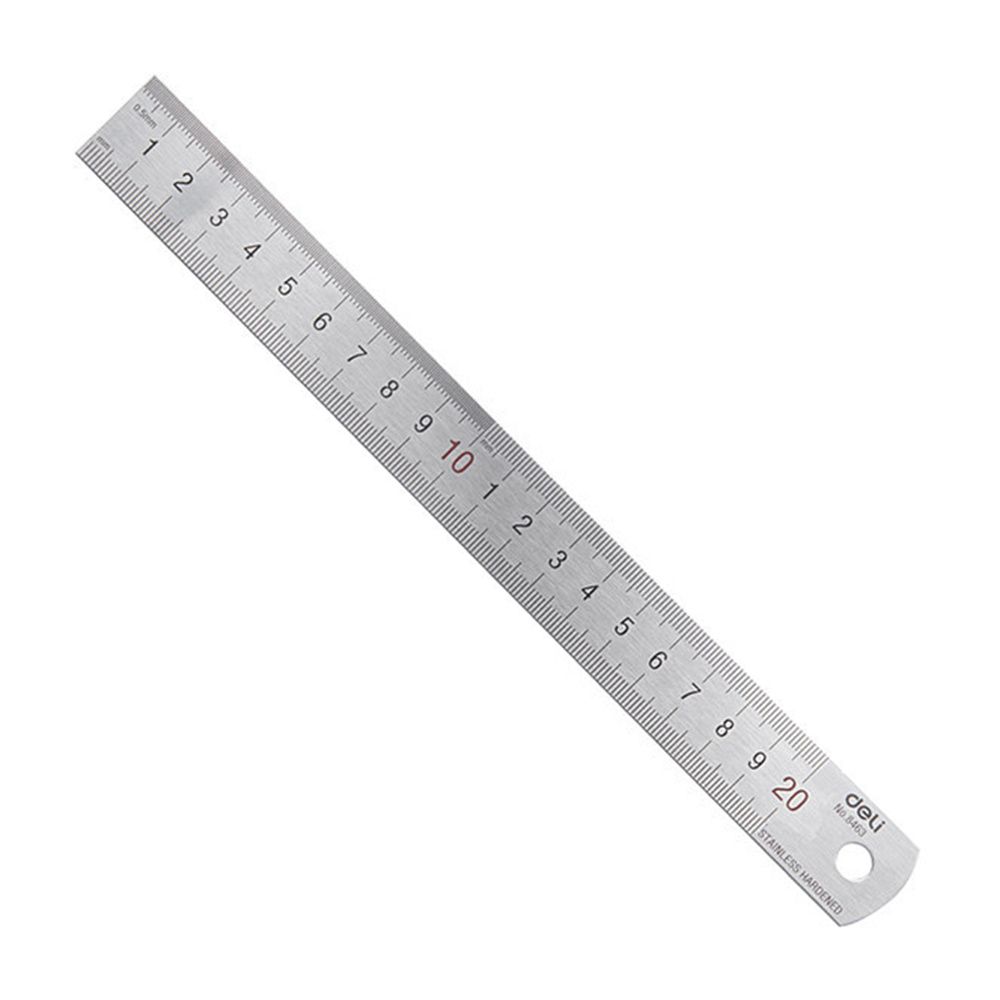 Stationery Office And School Supply Stores - 델리 20cm 스테인레스 스틸 금속 직선