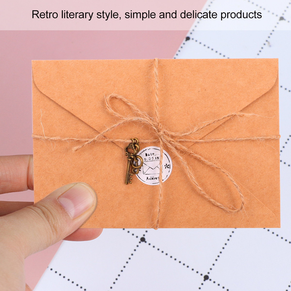Letter Envelope Kraft - 1세트 레트로 편지지 봉투 세트 A5