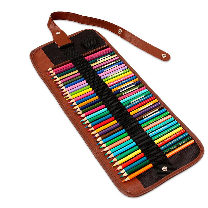 Pen Pouch Roll - 1개 36/48홀 롤업 연필 가방 펜