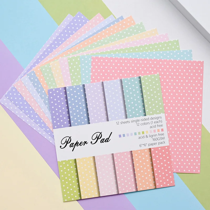 Graph Paper Pad - 12장 6인치X6인치 도트 그리드 패턴 공예용