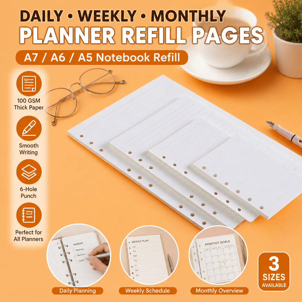 Notebook Dotted A5 - A5 A6 A7 플래너 리필 페이지