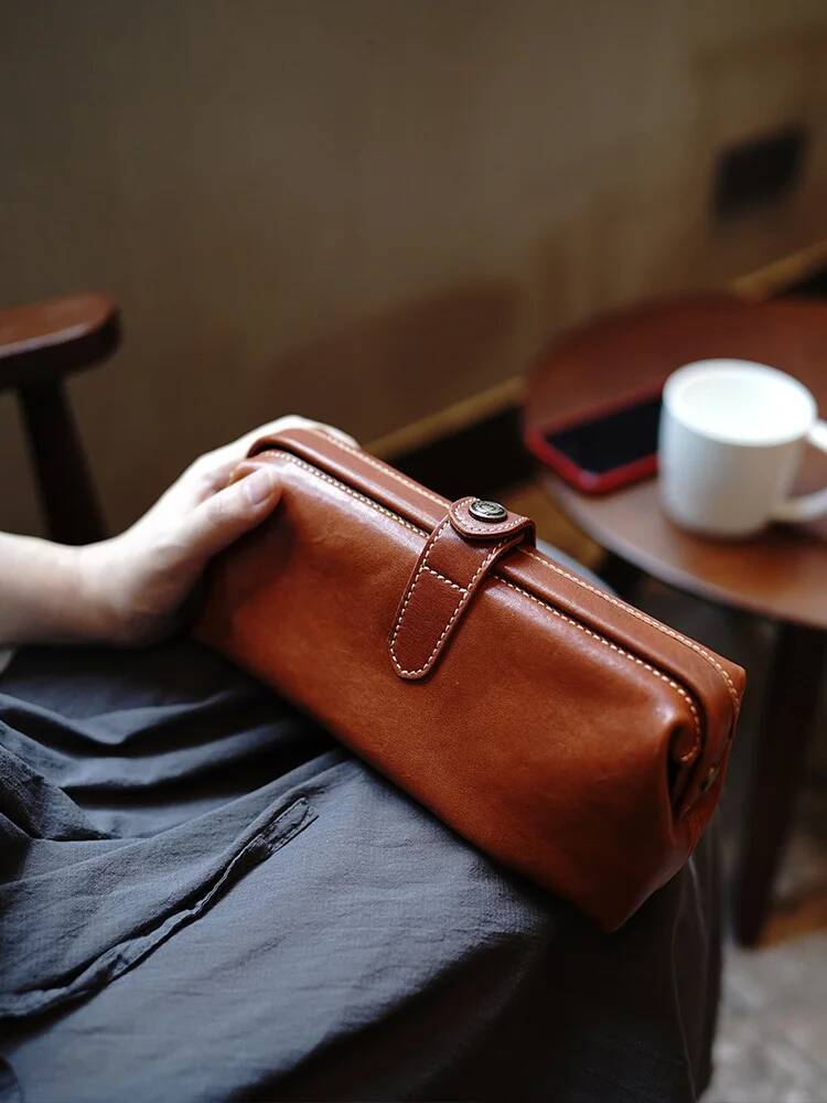 Tan Stationery & Office Supply - MissDeer 야채 무두질 암소 가죽 심플한