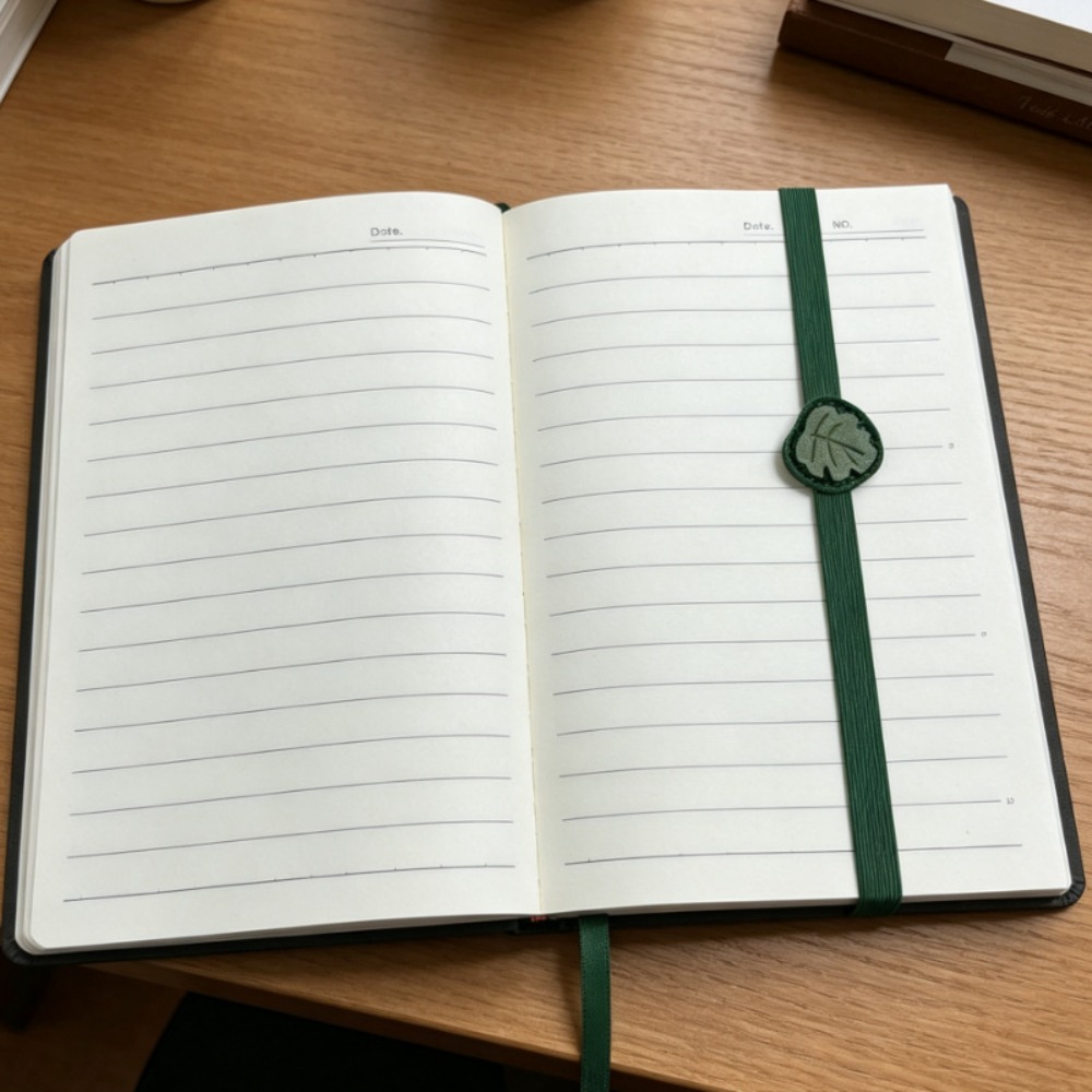 Journal Leather Hardcover - 빈티지 탄성 밴드 가죽 북마크 우아한