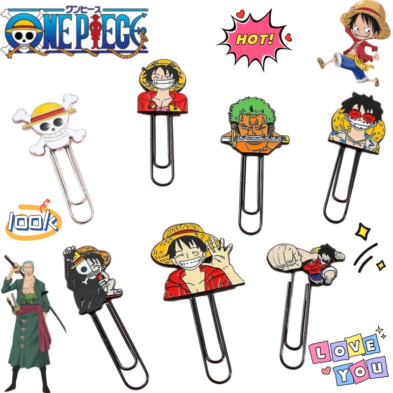 Paperclip Magnetic Set - 새로운 원피스 루피 로로노아 조로 2D