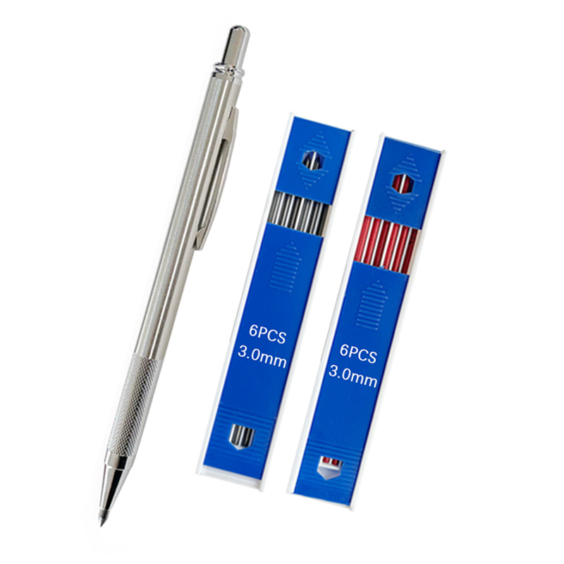 Mechanical Pencil Lead - 3.0MM 아트 페인팅 연필 세트(블랙/레드 리드