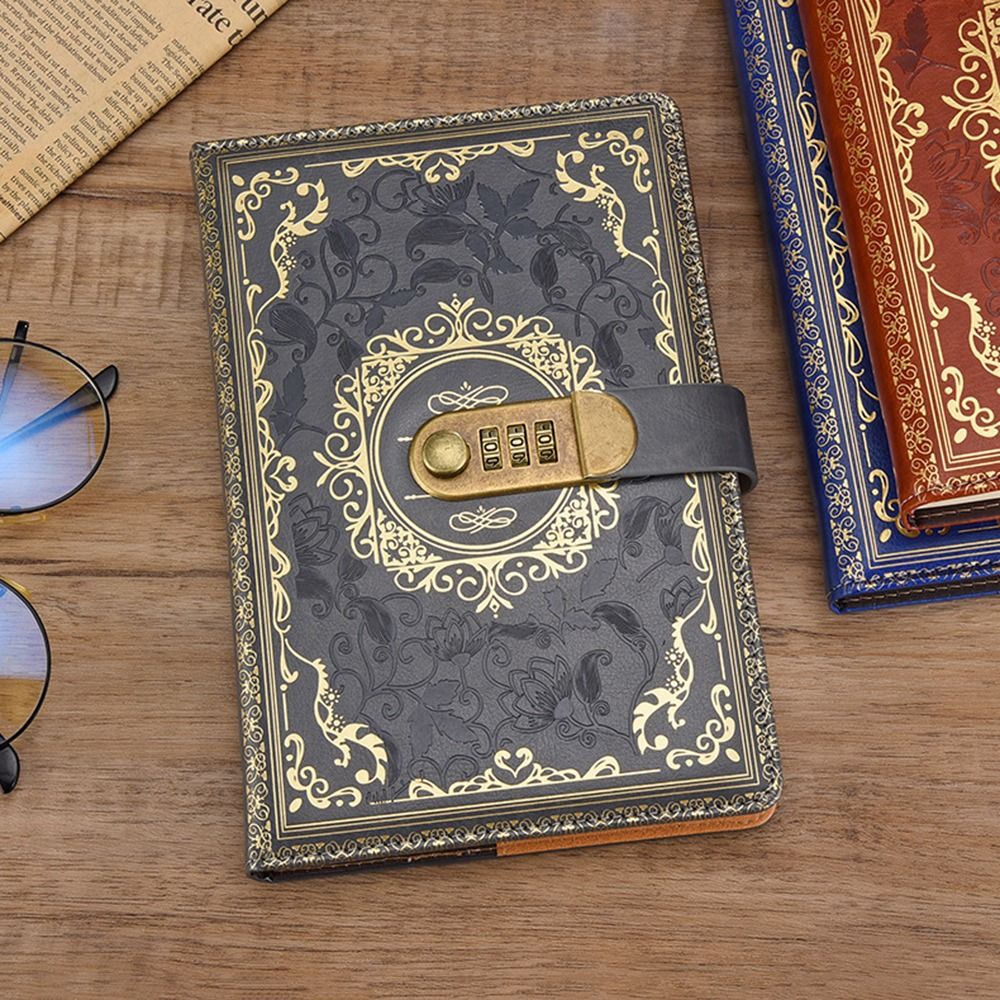 PU 가죽 A5 저널 노트북 콤비네이션 잠금장치 하드커 - Journal Leather Hardcover 리뷰 및 가격