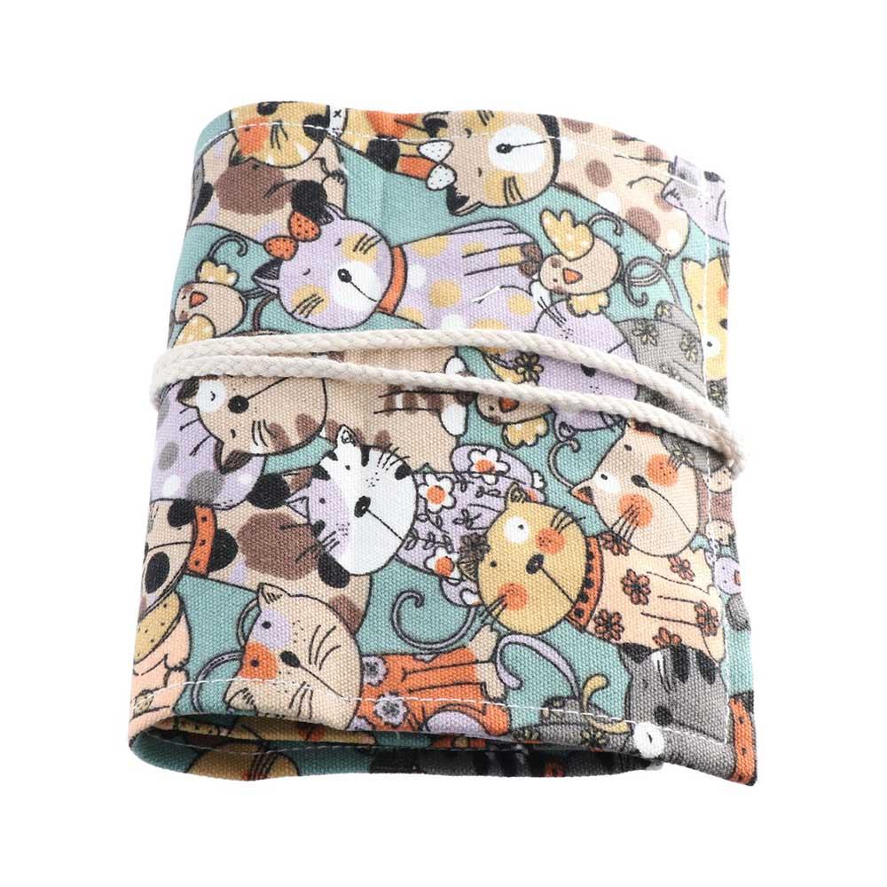 만화 캐릭터 남아 여아 롤 스쿨 용품 캔버스 대용량 문 - Pen Pouch Roll 리뷰 및 가격
