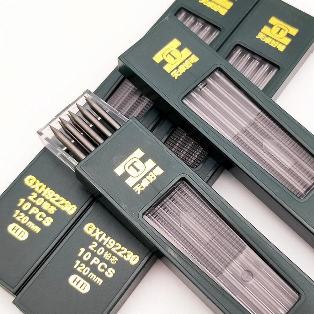 뜨거운 10 개/상자 2mm 2B HB 검정 2.0mm - Mechanical Pencil Lead 리뷰 및 가격
