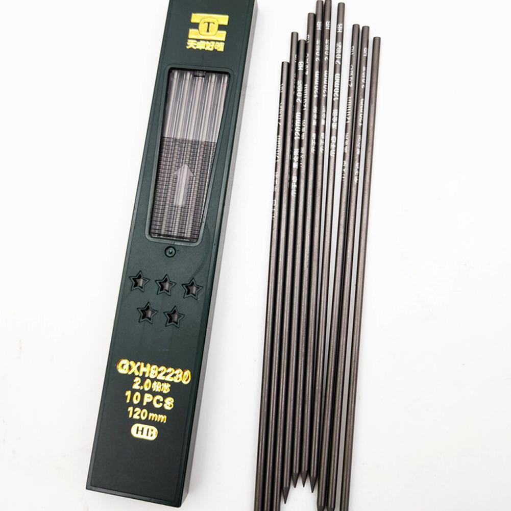 뜨거운 10 개/상자 2mm 2B HB 검정 2.0mm - Mechanical Pencil Lead 리뷰 및 가격