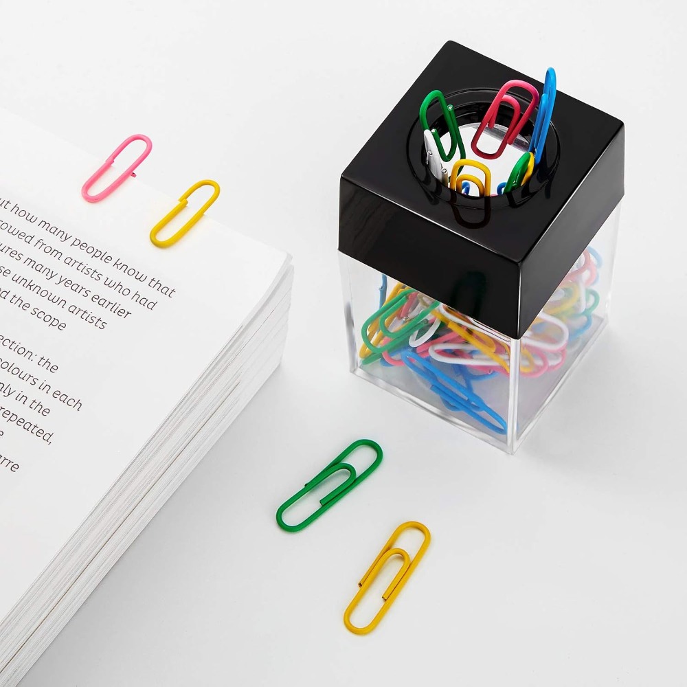 자석식 종이 클립 디스펜서 4개 세트 - 사무실 및 학 - Paperclip Magnetic Set 리뷰 및 가격