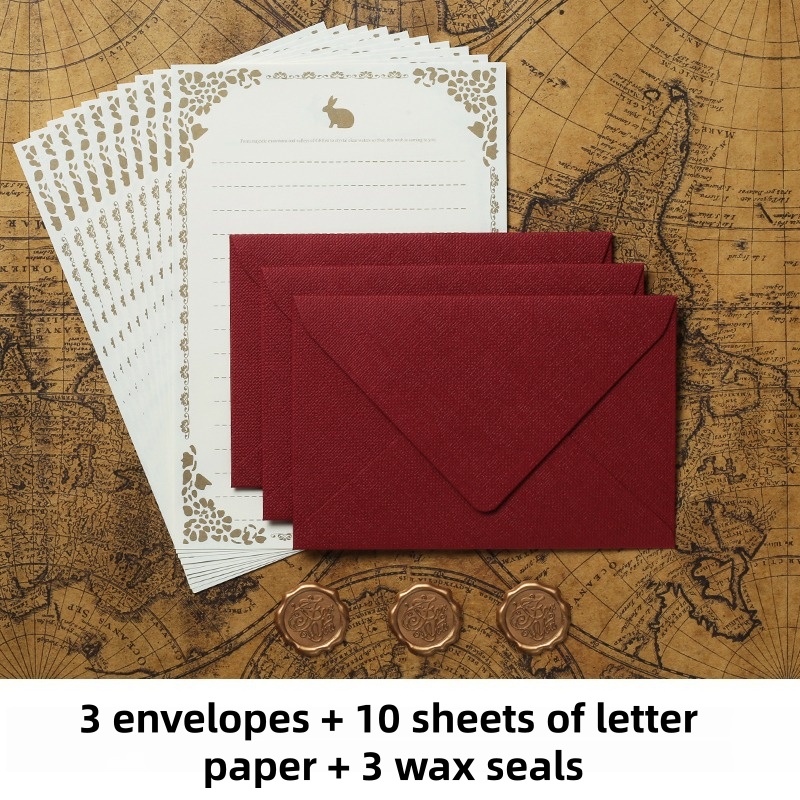 16PCS 빈티지 리넨 봉투 고급 웨딩 초대장 세트 레 - Letter Envelope Kraft 리뷰 및 가격