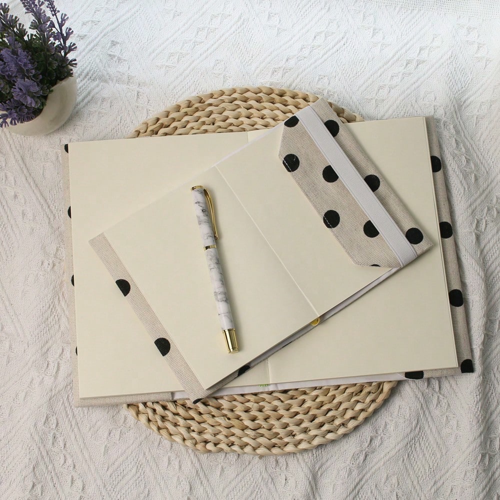 A5 A6 주 회색 배경 검정색 도트 노트북 커버 플래 - Notebook Dotted A5 리뷰 및 가격