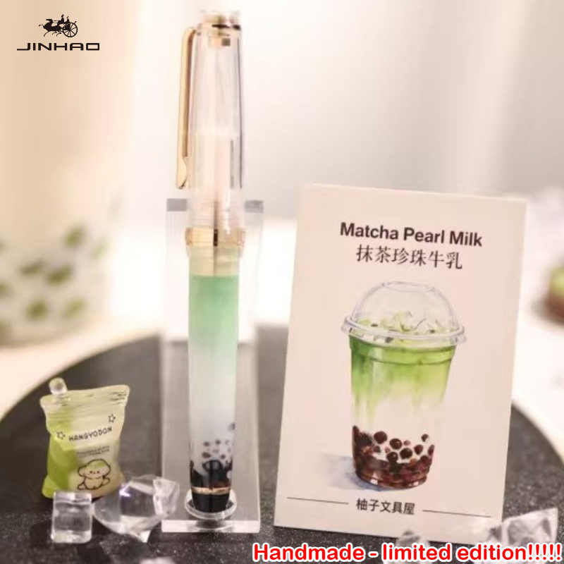 한정판 JINHAO 82 손으로 만든 유리 딥펜 말차  - Stationery Supplier 리뷰 및 가격