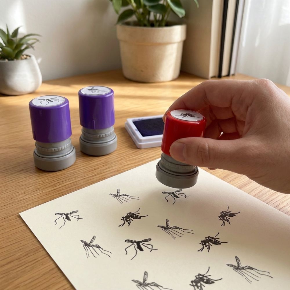 다양한 종류의 스탬프 모기 스탬프 만화 곤충 쿨 씰 셀 - Self Inking Stamp 리뷰 및 가격