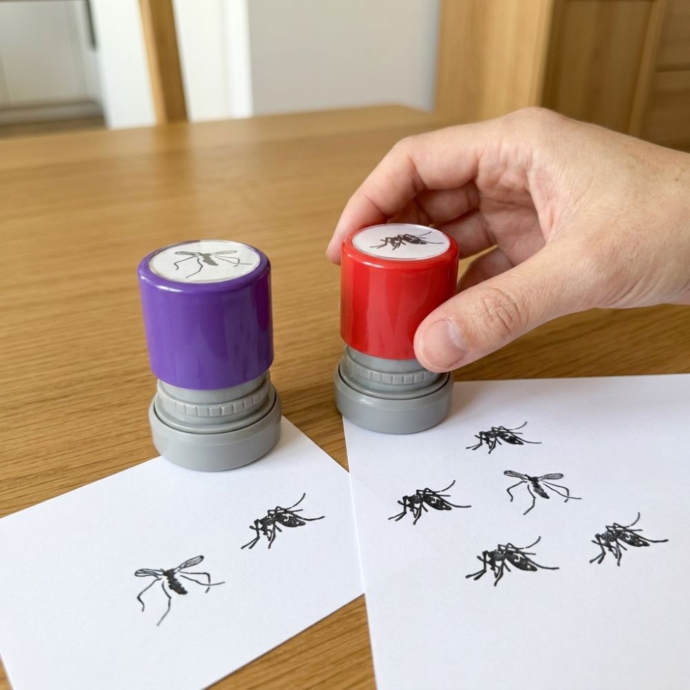 다양한 종류의 스탬프 모기 스탬프 만화 곤충 쿨 씰 셀 - Self Inking Stamp 리뷰 및 가격