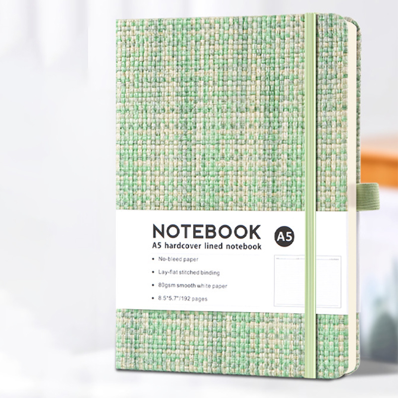 A5 노트북 모조 린넨 하드 커버(탄성 밴드 포함) 1 - Notebook Dotted A5 리뷰 및 가격
