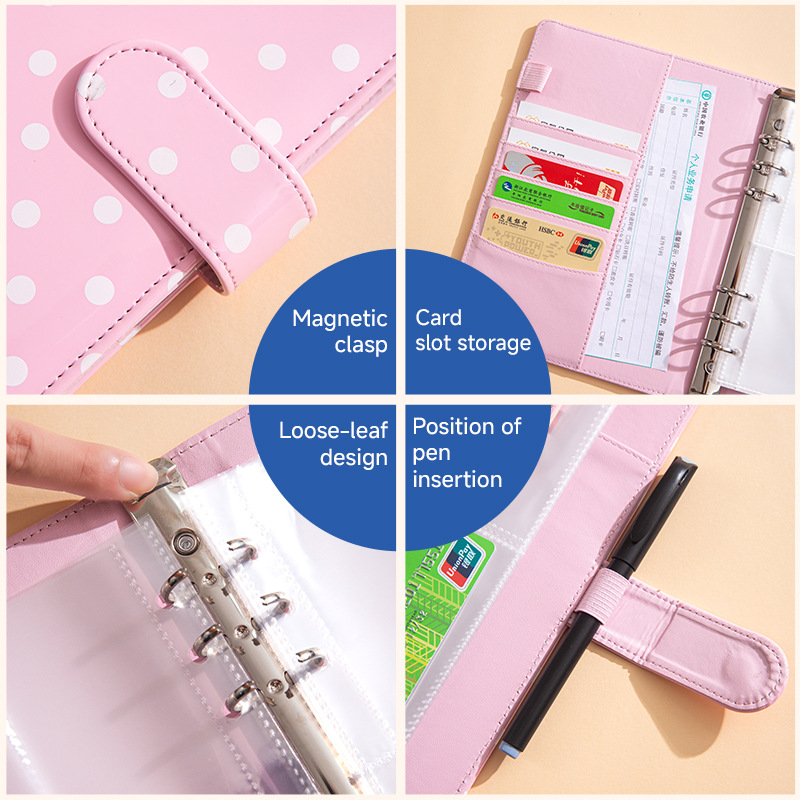 A5 도트형 루즈리프 예산 노트, 멀티 카드 슬롯 재정 - Notebook Dotted A5 리뷰 및 가격