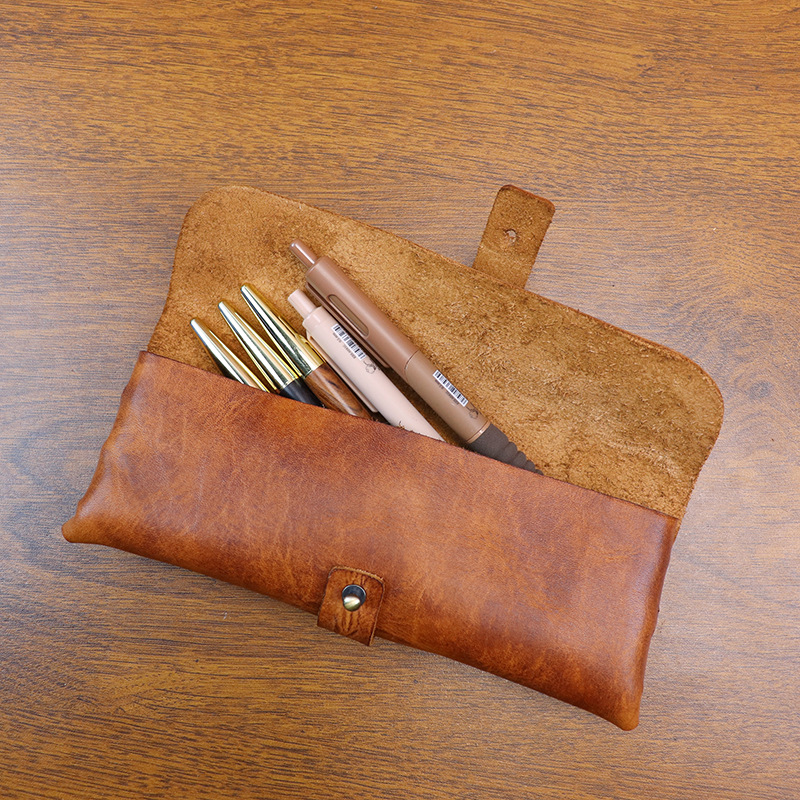 빈티지 베지터블 태닝 가죽 한국식 필통 문구함 선글라스 - Tan Stationery & Office Supply 리뷰 및 가격