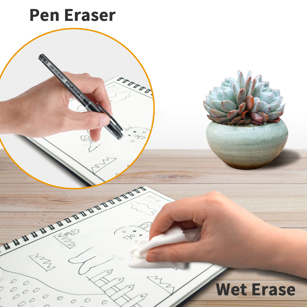 A6 크기 스마트 재사용 가능한 지울 수있는 노트북 전 - Graph Paper Pad 리뷰 및 가격