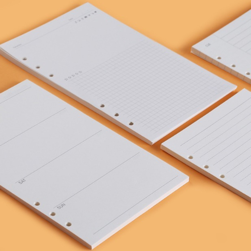 A5 A6 A7 플래너 리필 페이지 6홀 루즈리프 노트 - Notebook Dotted A5 리뷰 및 가격