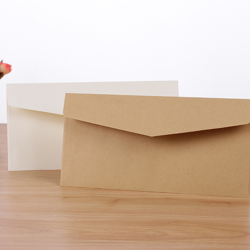 클래식 종이 봉투 화이트 블랙 크래프트 빈 종이 창 봉 - Letter Envelope Kraft 리뷰 및 가격