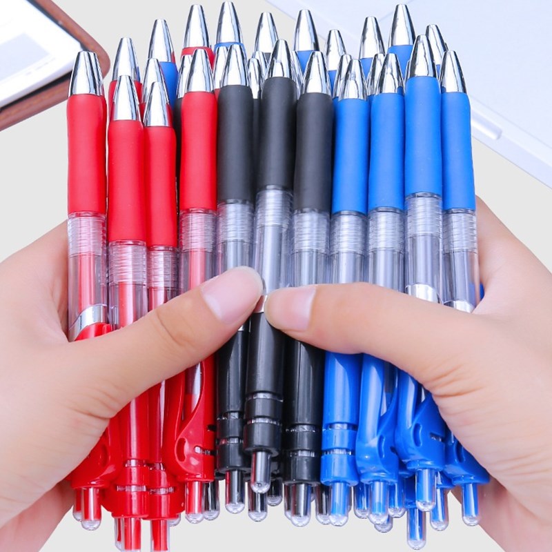자동 젤 펜 0.5mm 검정 빨강 파랑 잉크 학생 시험 - Stationery Office And School Supply Stores 리뷰 및 가격