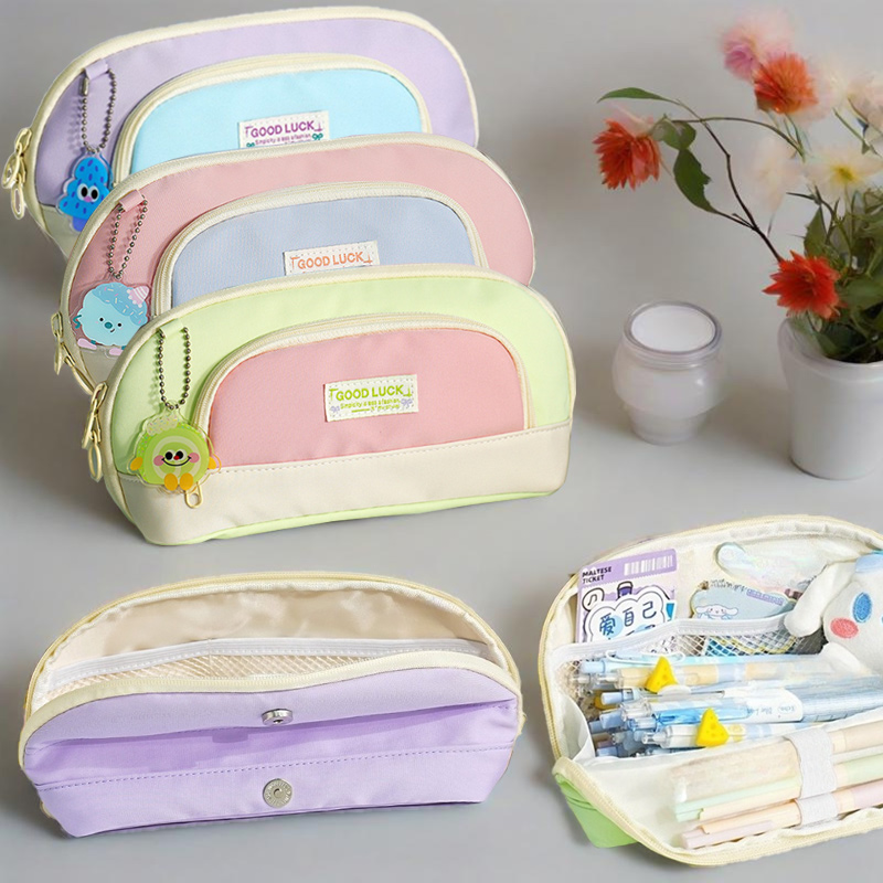 연필 가방 대형 오프닝 디자인 파티션 보관 학생 연필  - Stationery Office And School Supply Stores 리뷰 및 가격