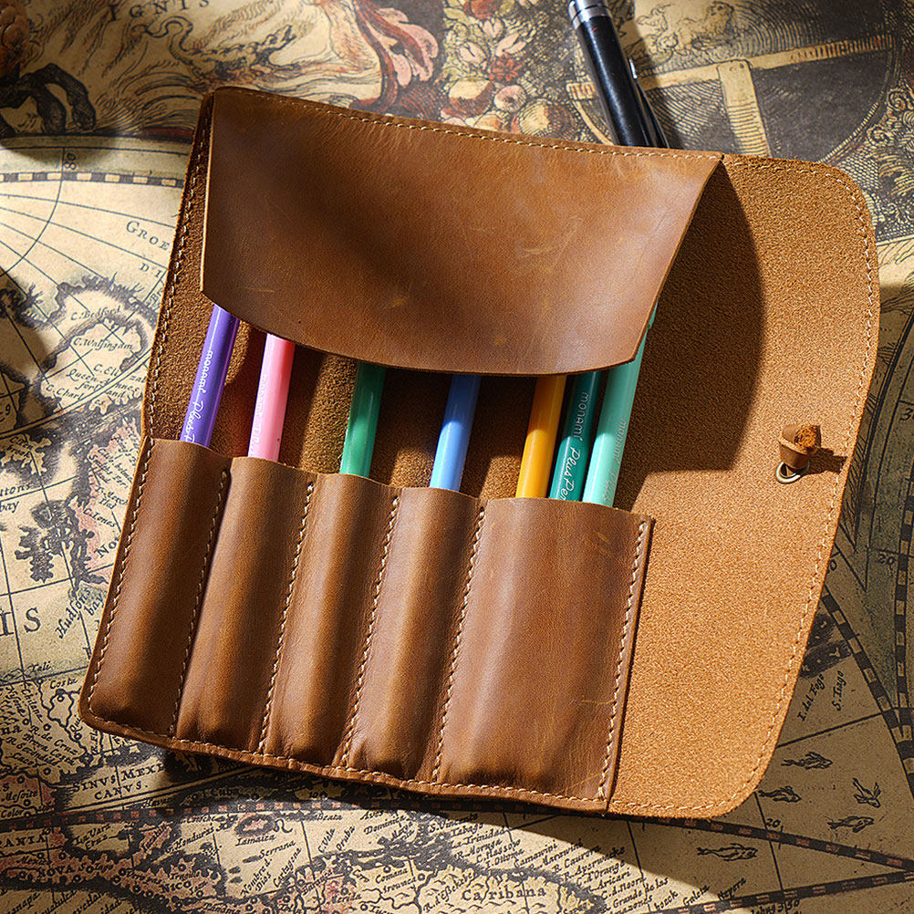 빈티지 수제 펜 파우치 롤업 디자인, 만년필, 볼펜,  - Pen Pouch Roll 리뷰 및 가격