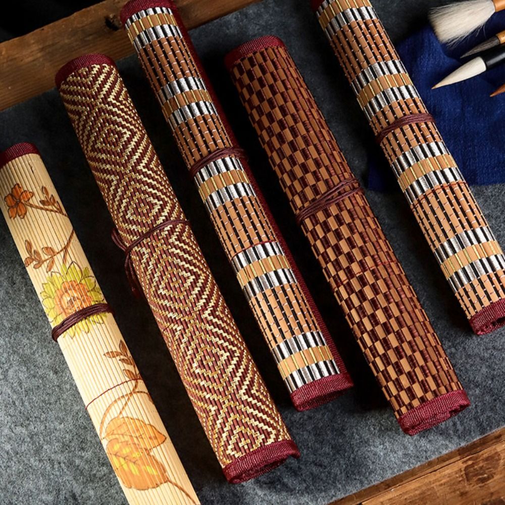 고품질 대나무 그림 붓 홀더 대용량 중국 스타일 펜 케 - Pen Pouch Roll 리뷰 및 가격