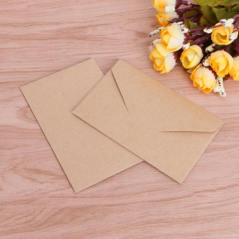 50개 빈티지 봉투 4x2.67인치 메일 편지용 레트로 - Letter Envelope Kraft 리뷰 및 가격