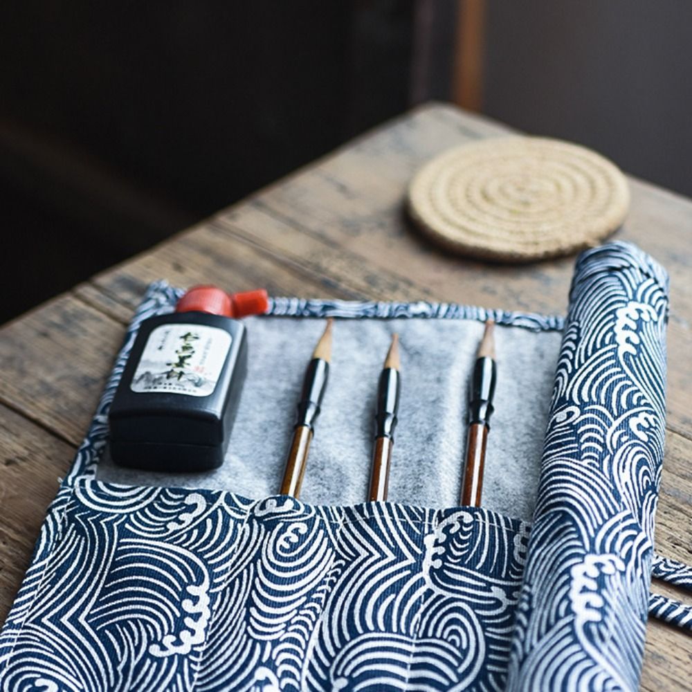 중국 스타일 롤펜 커튼 롤업 빈티지 펜 홀더 수납 파우 - Pen Pouch Roll 리뷰 및 가격
