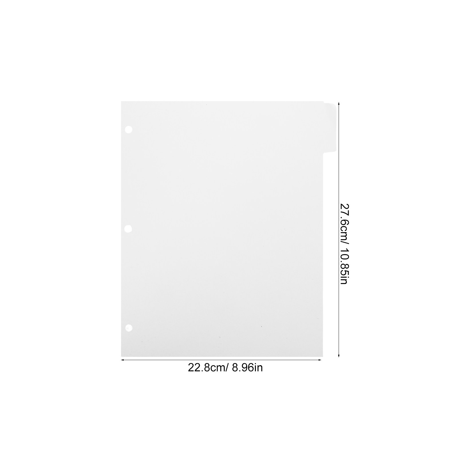 4세트 빈 페이지 분리지 흰색 11x9 루즈리프 필기용 - Index Tab Divider 리뷰 및 가격