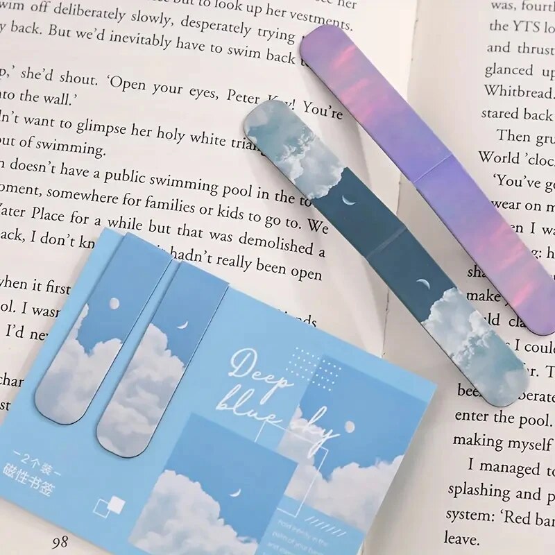 2 개/대 북마크 아름다운 자연 도서 마커 페이지 마커 - Paperclip Magnetic Set 리뷰 및 가격
