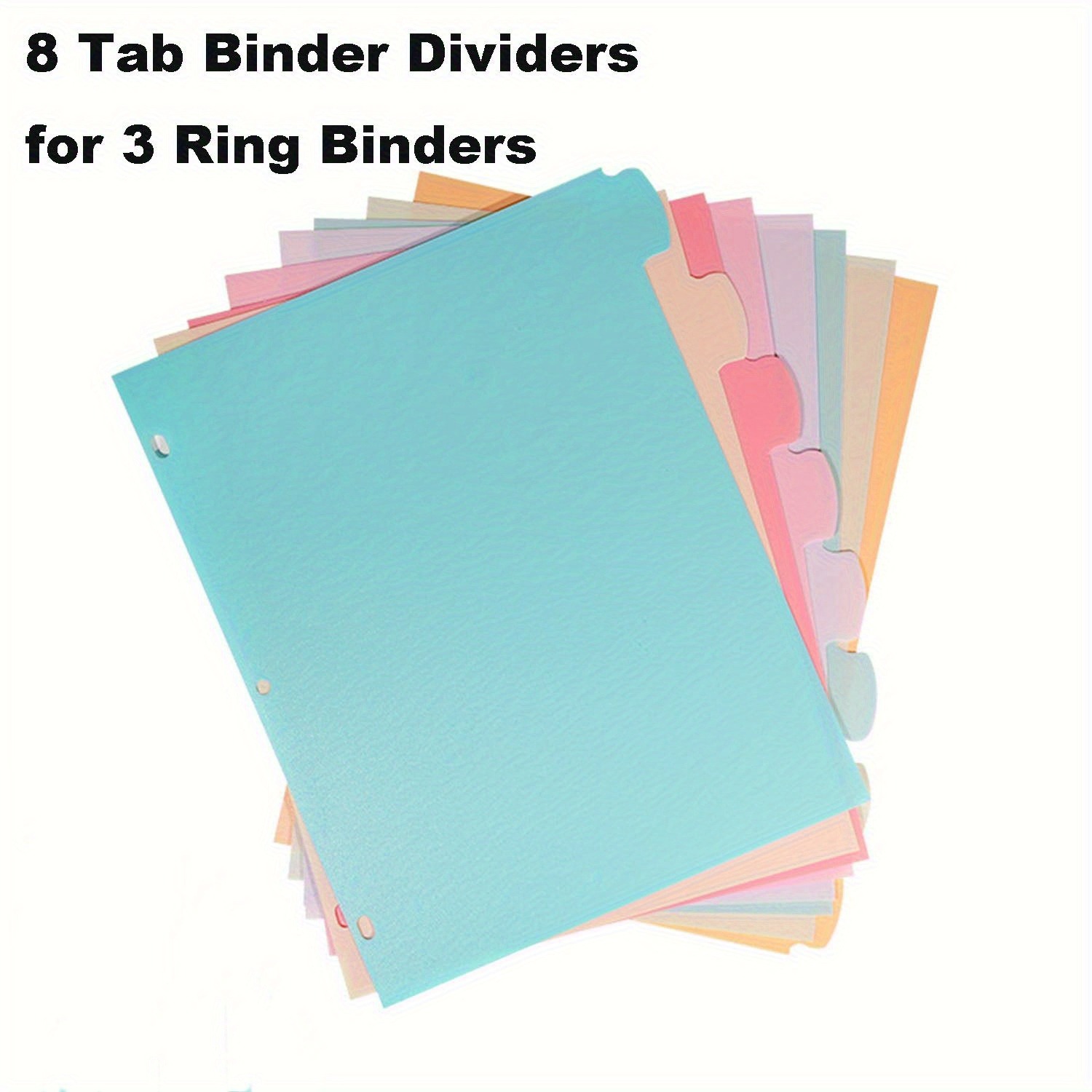 3링 바인더용 8탭 바인더 디바이더 종이 멀티컬러 디바 - Index Tab Divider 리뷰 및 가격
