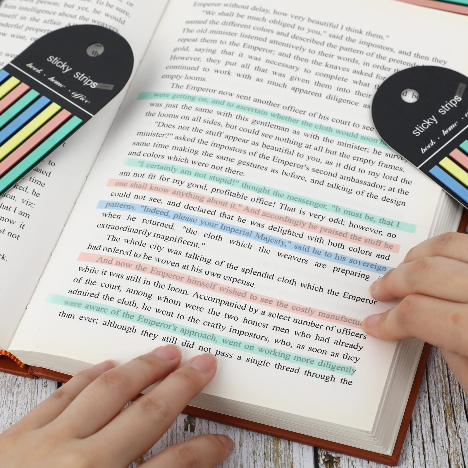 다색 긴 스트립 색인 스티커, 책 주석용 쓰기 가능한  - Index Tab Divider 리뷰 및 가격