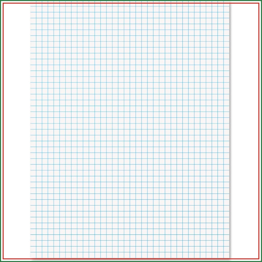 쿼드 룰드 그래프 용지 패드 8.5x11인치, 50매, - Graph Paper Pad 리뷰 및 가격