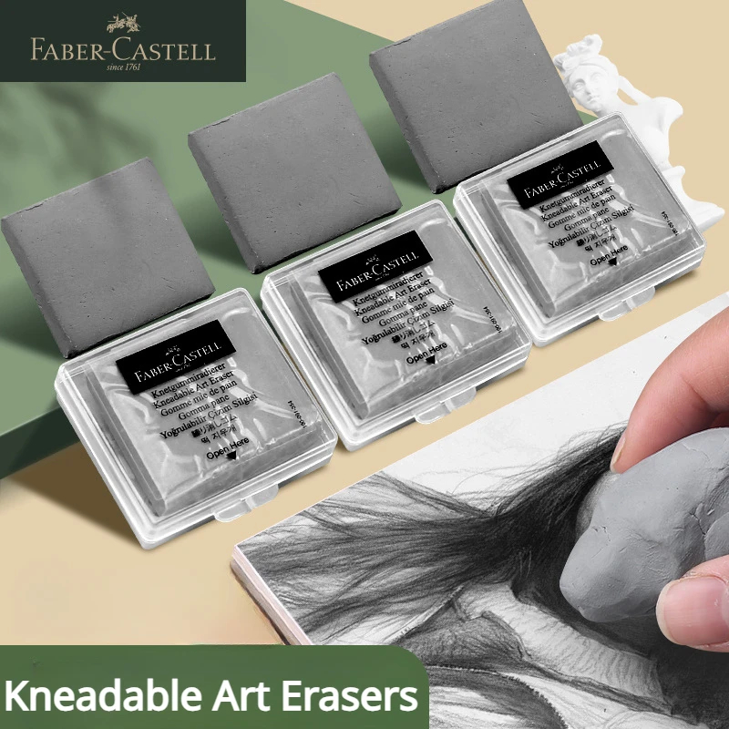 Faber-Castell 2pcs 드로잉 아트 교정용  - Rubber Eraser Kneaded 리뷰 및 가격